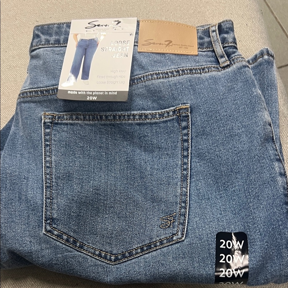 Seven7 Women's High Rise Jeans - Light Blue